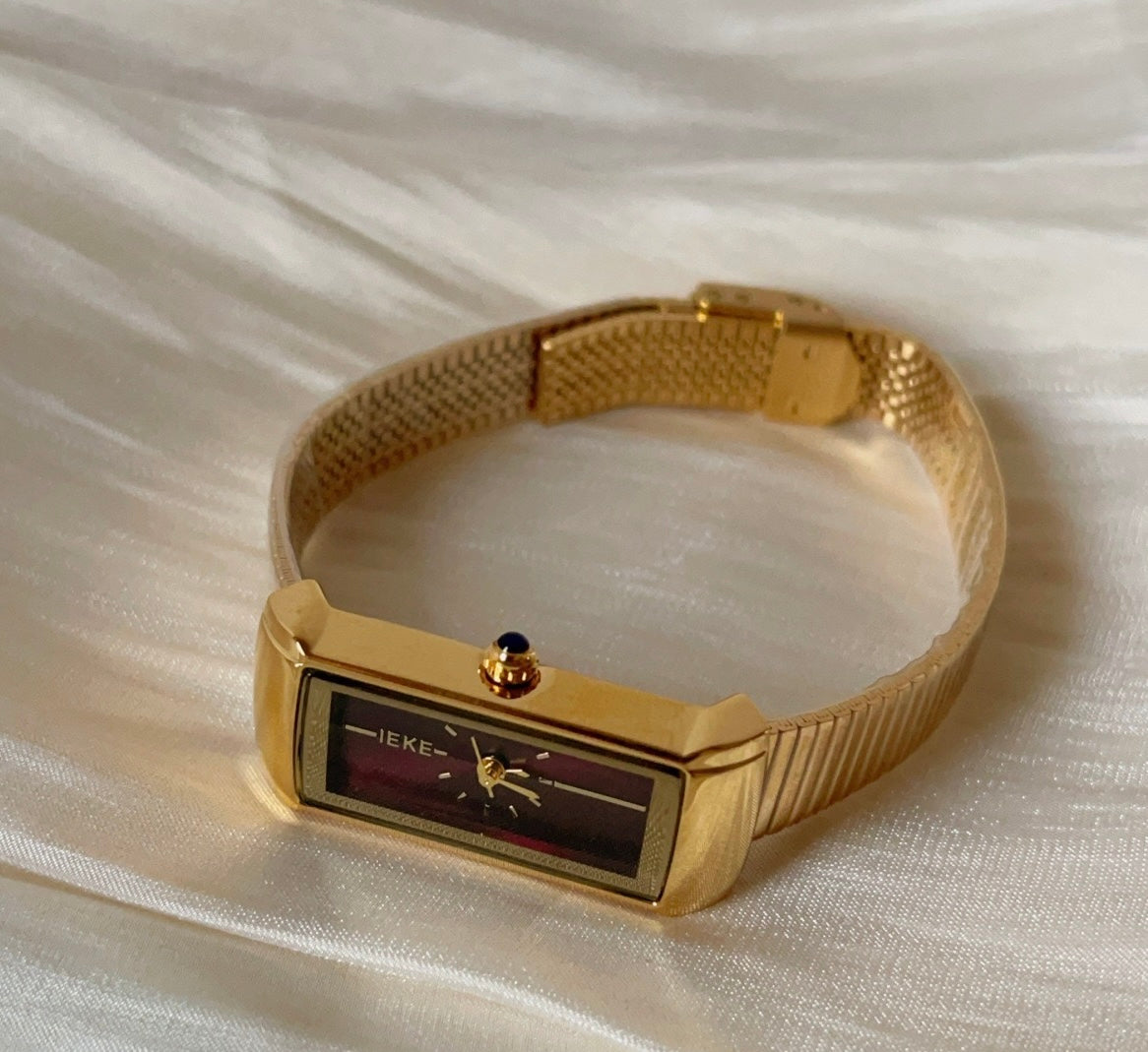 Gilt Rectangle Stylish Quartz Watch