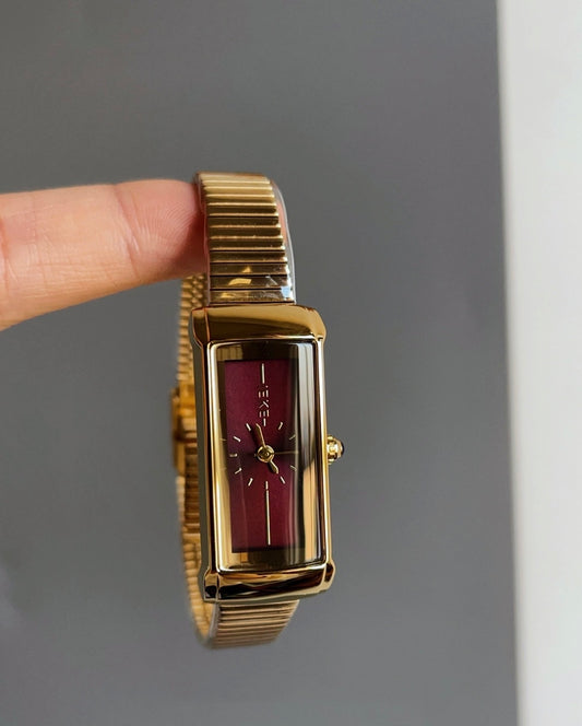 Gilt Rectangle Stylish Quartz Watch