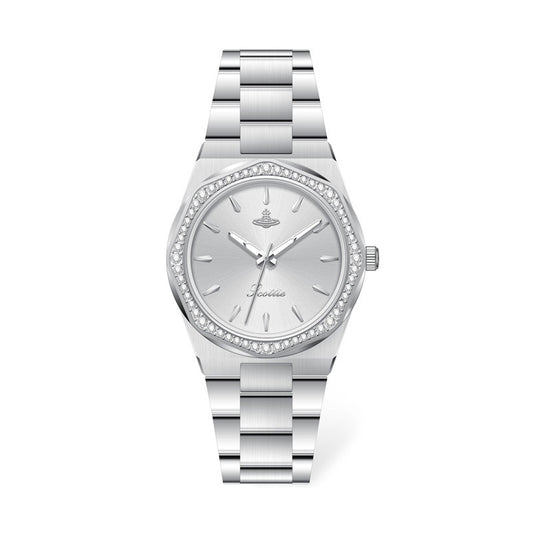 Octagon Sparkle Silver Quartz Watch