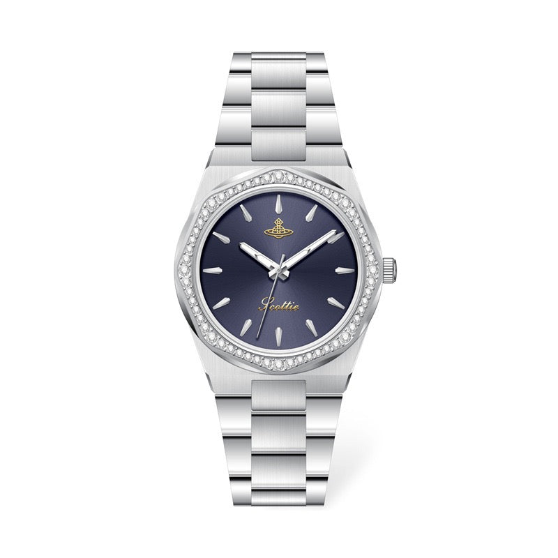 Octagon Sparkle Navy Quartz Watch